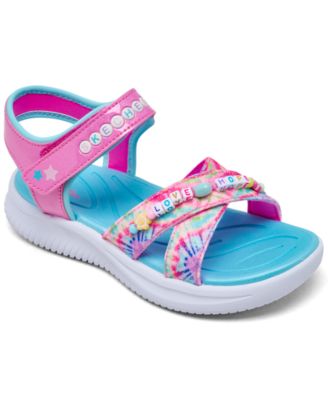 Skechers - Little Girls' Jumpsters Sandal - Tie Dye BFFs Sandals from Finish Line