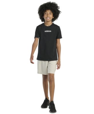adidas - Big Boys Short-Sleeve T-Shirt and Cargo Woven Shorts, 2 Piece Set