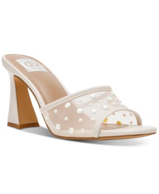 DV Dolce Vita - Women's Yossi Pearl Mesh Slide Dress Sandals