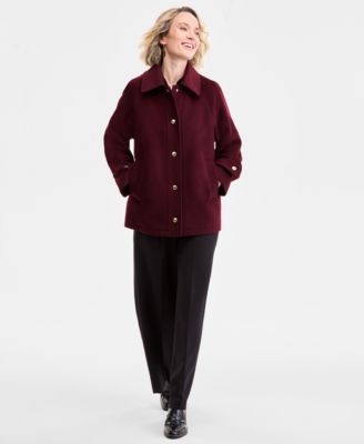 Michael Kors - Women's Collared Button-Front Coat
