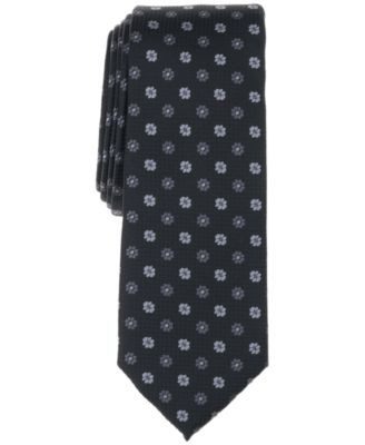 Bar III - Men's Argyle Floral Medallion Tie
