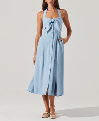 ASTR the Label - Women's Katherine Tie-Front Midi Dress