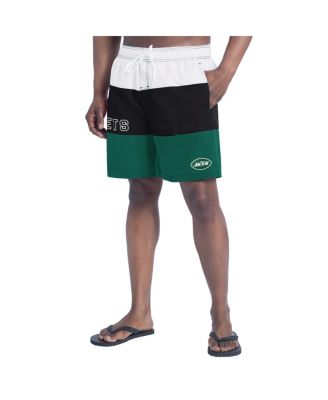 G-III Sports by Carl Banks - Men's Green/Black New York Jets Sunrise Volley Swim Shorts
