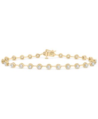 Macy's - Diamond Bezel Link Bracelet (2 ct. t.w.) in 10k Gold
