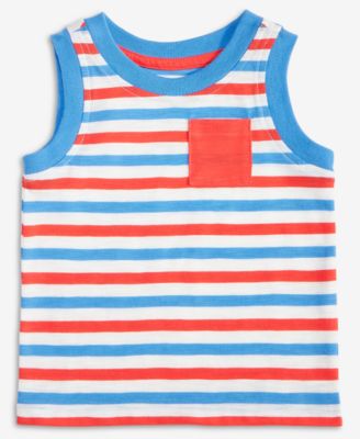 First Impressions - Baby Boys Patriot Stripe Tank Top