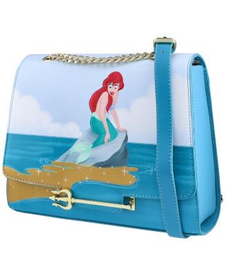 Loungefly - Blue The Little Mermaid Triton's Gift Crossbody Purse
