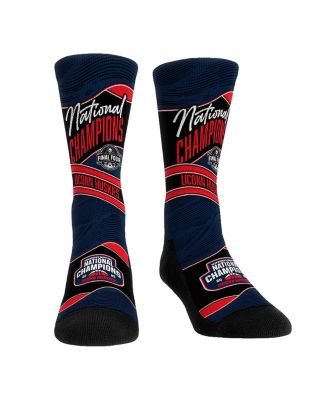 Rock 'Em - Men's and Women's Navy UConn Huskies 2025 NCAA Women's Basketball National s Wave Crew Socks