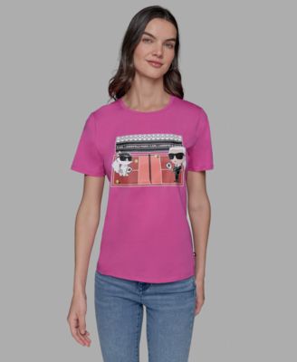 KARL LAGERFELD PARIS - Petite Karl & Choupette Graphic Tee