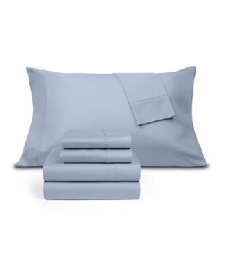 AQ Textiles - 1800 Thread Count 6-P.c. Cotton Blend Sheet Set, Queen