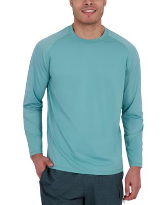 Spyder - Men's Long Sleeve Waffle-Knit Crewneck Swim Shirt