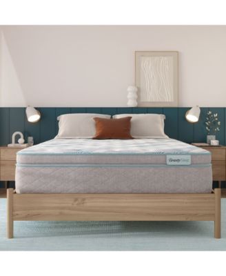 Beautyrest - Bashful Lullaby 14.25" Medium Pillow Top Mattress Set - Twin XL