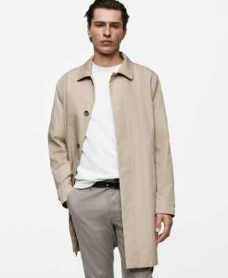 MANGO - Men's Classic Water-Repellent Trench Coat
