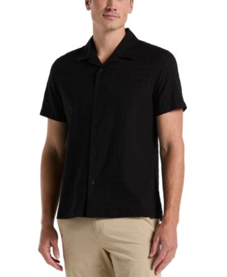 Perry Ellis - Men's Dobby Plaid Shirt