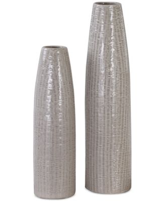 Uttermost - Sara Textured Ceramic Vases, Set of 2