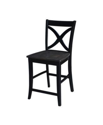 International Concepts - Cosmo Counterheight Stool - 24"Seat Height - WaSeat Heighted FiniSeat Height