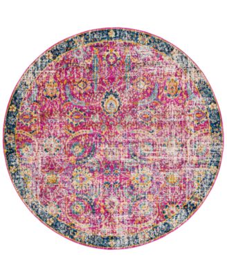 Livabliss - Harput HAP-1013 Garnet 7'10" Round Area Rug