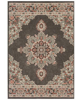 Livabliss - Alfresco ALF-9671 Black 7'6" x 10'9" Area Rug