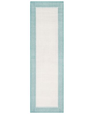 Livabliss - Alfresco ALF-9680 Teal 2'3" x 7'9" Runner Area Rug