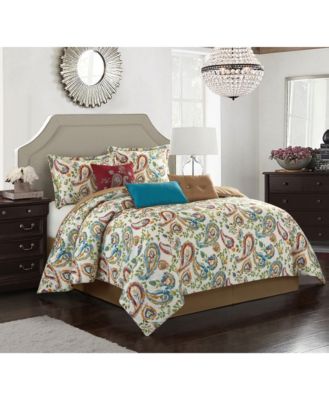 Stratford Park - Autumn Paisley 7-Piece Comforter Sets