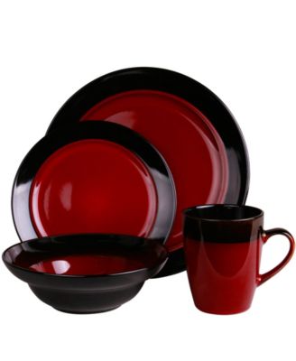 Elama - ’s Tanizia 16 Piece High Gloss Dinnerware Set