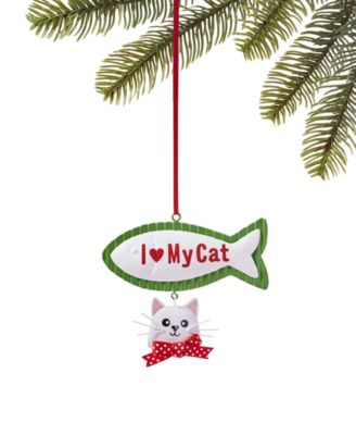 Holiday Lane - Pets I Love My Cat Ornament