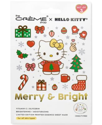 The Crème Shop - x Hello Kitty Merry & Bright Printed Essence Sheet Mask, 3-Pk.