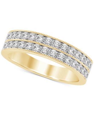 Macy's - Diamond Two-Row Band (1/2 ct. t.w.) in 14k Gold