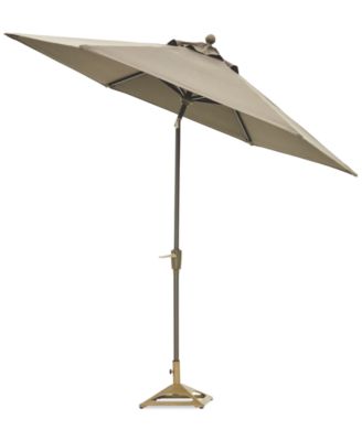 Agio - Reid Outdoor 9' Auto-Tilt Umbrella + Square Umbrella Base