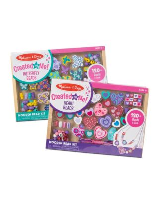 Melissa and Doug - Girls' Sweet Hearts & Butterfly Friends Bead Set Bundle
