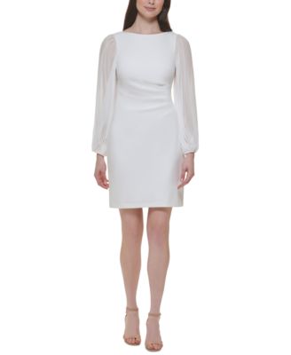 Jessica Howard - Petite Blouson-Sleeve Sheath Dress