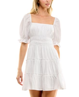 Trixxi - Juniors' Tiered Fit & Flare Dress