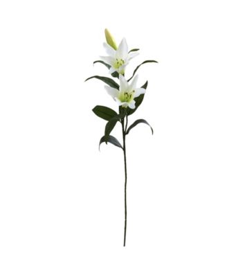 Nearly Natural - 26.5" Lily Artificial Flower, Set of 12