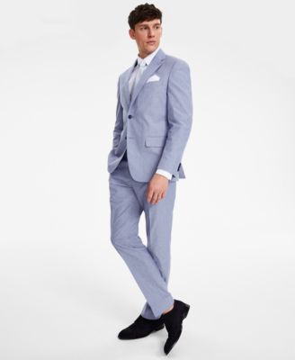 Tommy Hilfiger - Men's Modern-Fit TH Flex Stretch Chambray Suit Separate Jacket