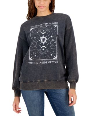 Rebellious One - Juniors' Celestial Fleece Sweatshirt