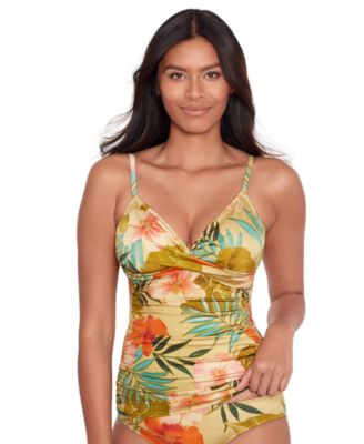 Lauren Ralph Lauren - Women's Printed Surplice Tankini Top