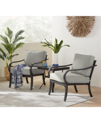 Agio - St Croix Outdoor 3-pc Lounge Chair Set (2 Lounge Chairs + 1 End Table)