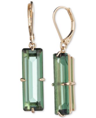 Lauren Ralph Lauren - Gold-Tone Baguette Stone Drop Earrings