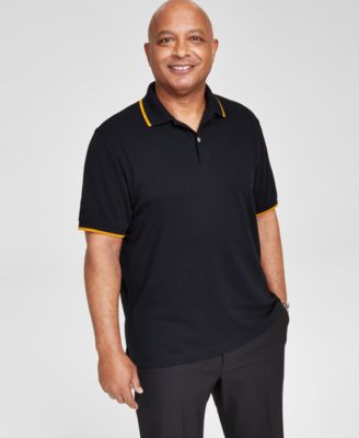 Club Room - Men's Alpha Phi Alpha Tipped Short-Sleeve Polo Shirt