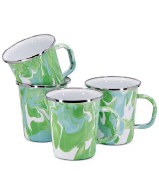 Golden Rabbit - Modern Monet Latte Mugs, Set of 4