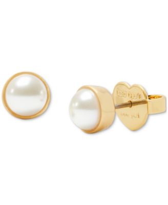 kate spade new york - Gold-Tone Bubbly Bezel Stud Earrings