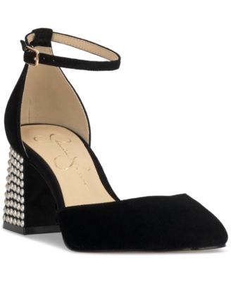 Jessica Simpson - Women's Fulian Ankle-Strap Block-Heel Pumps