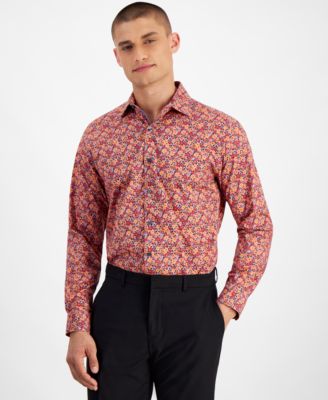 Bar III - Men's Slim-Fit Perry Floral Dress Shirt