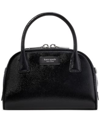 kate spade new york - Sam Icon Shiny Saffiano Leather Mini Duffle