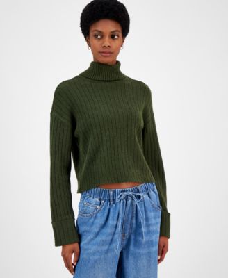 Ultra Flirt - Juniors' Ribbed Long-Sleeve Turtleneck Sweater
