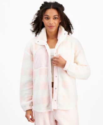 Hippie Rose - Women's Fleece Contrast-Trim Jacket