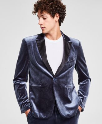 Tinsel - Men's Regular-Fit Velvet Suit Jacket