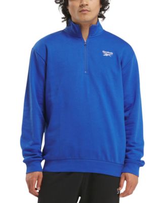 Reebok - Men's Identity Regular-Fit Quarter-Zip Fleece Sweatshirt