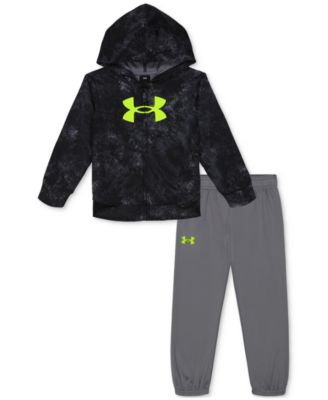 Under Armour - Toddler & Little Boys 2-Pc. Printed Full-Zip Logo Hoodie & Joggers Set