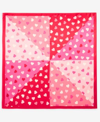 Holiday Lane - Colorblock Hearts Square Scarf