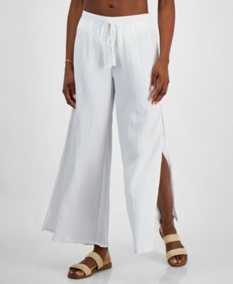 J Valdi - Women's Cancun Wide-Leg Swim Cover-Up Pants